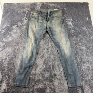Diesel Slim-Carrot Tepphar Denim Distressed Jeans Men's 31X32(32X30) 0886A *Read